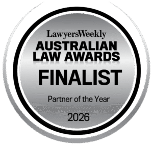 Lawyers Weekly Australian Law Awards 2026 finalist, Partner of the Year